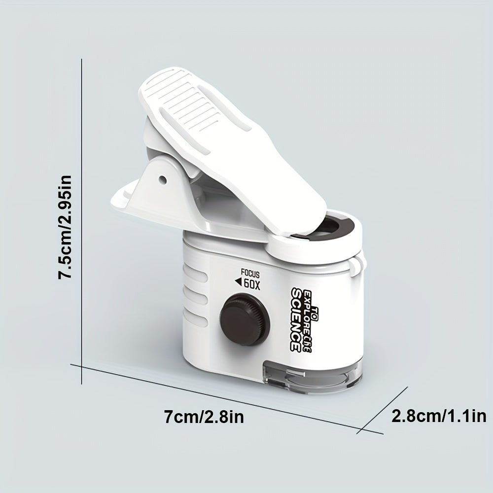 Mini Mobile Phone Microscope, 60x Pocket Microscope